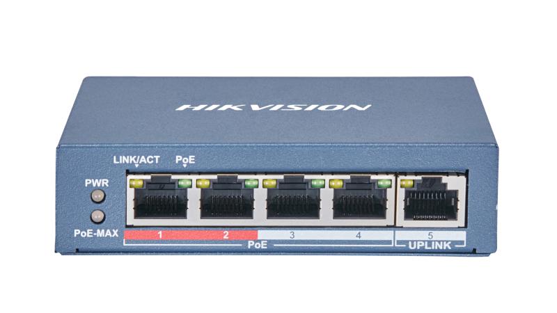 Hikvision Коммутатор Hikvision DS-3E0105P-E(B)