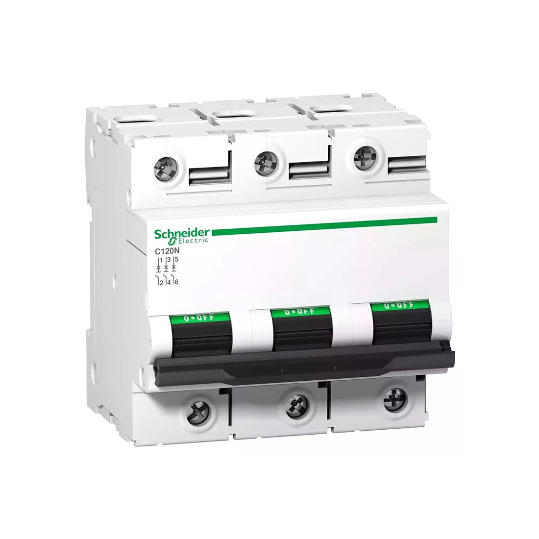 Schneider Electric Автоматический выключатель SE A9N18369 C120N 3П 125A C 10кА