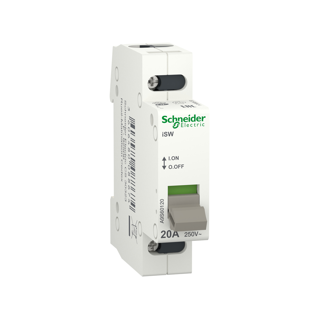 Schneider Electric Выключатель нагрузки SE A9S60120 iSW 1П 20A