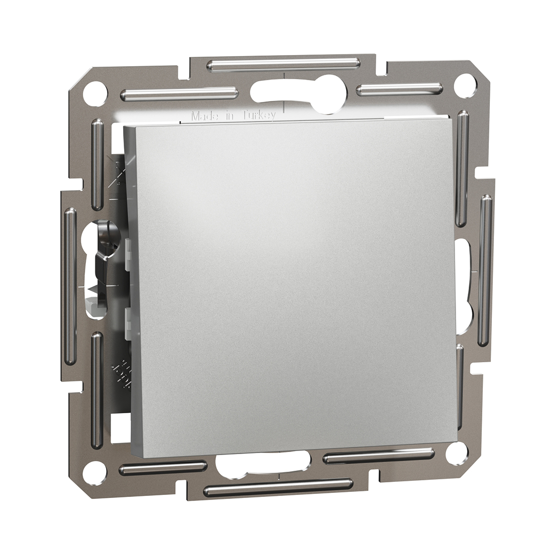 Schneider Electric Выключатель 1 клавишный SE EPH0400161 Asfora проходной механизм алюминий