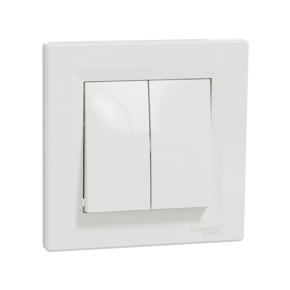 Schneider Electric Переключатель двухклавишный SE EPH0600121 Asfora в сборе быстрозажим. клеммы белый
