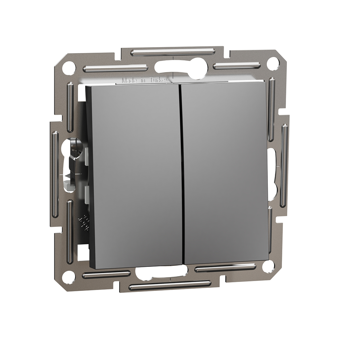Schneider Electric Переключатель двухклавишный SE EPH0600171 Asfora механизм антрацит