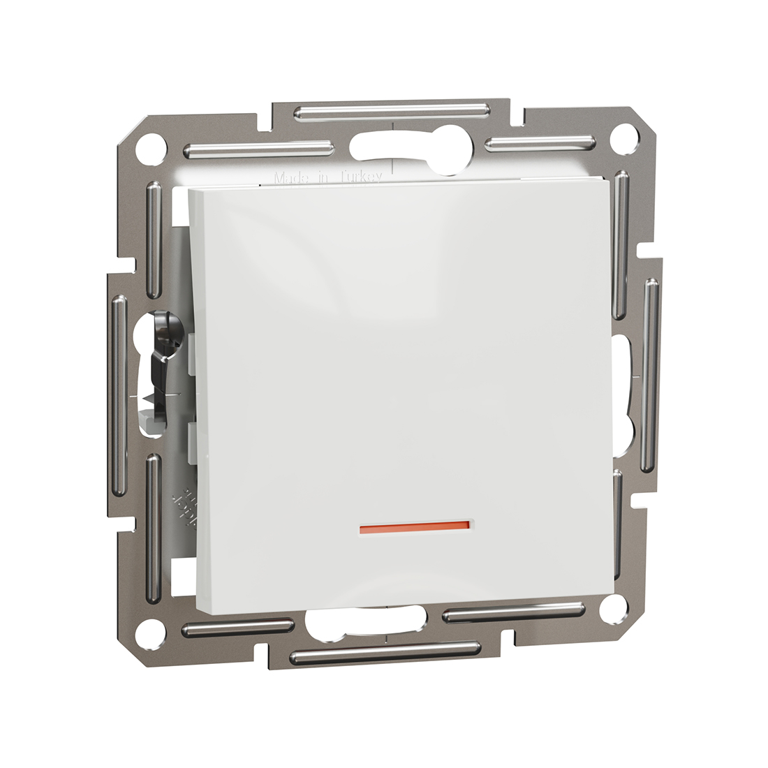 Schneider Electric Выключатель одноклавшный SE EPH1470121 Asfora 10АХ механизм с подсветкой белый