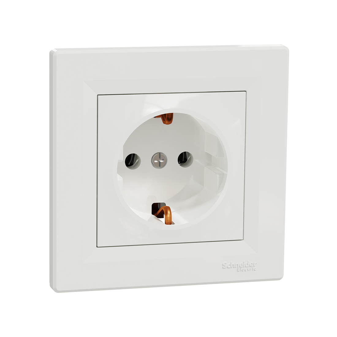 Schneider Electric Розетка с заземлением SE EPH2900121 Asfora 16А в сборе винт. клеммы белый
