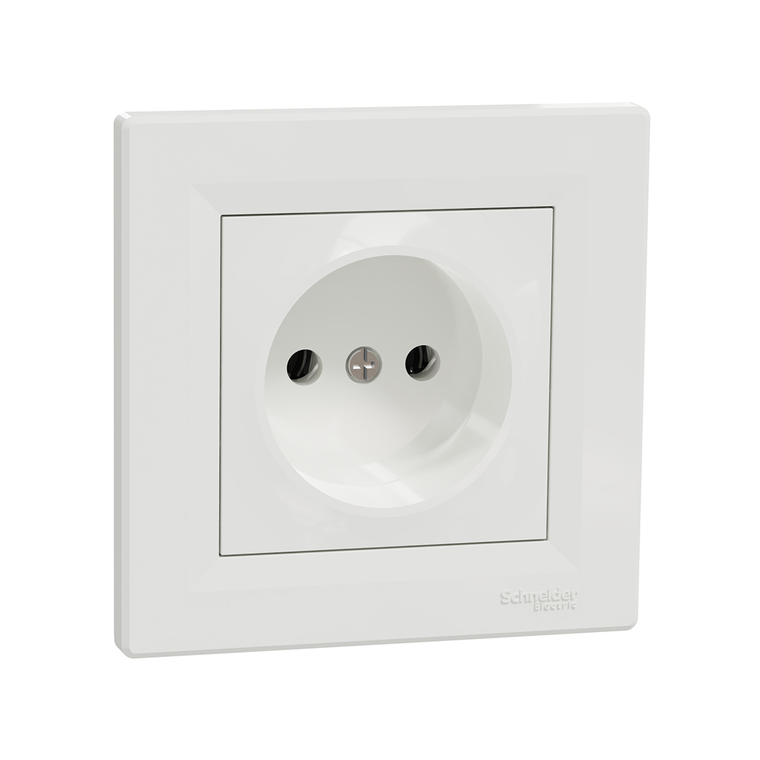Schneider Electric Розетка без заземления SE EPH3000121 Asfora 16А в сборе винт. клеммы белый