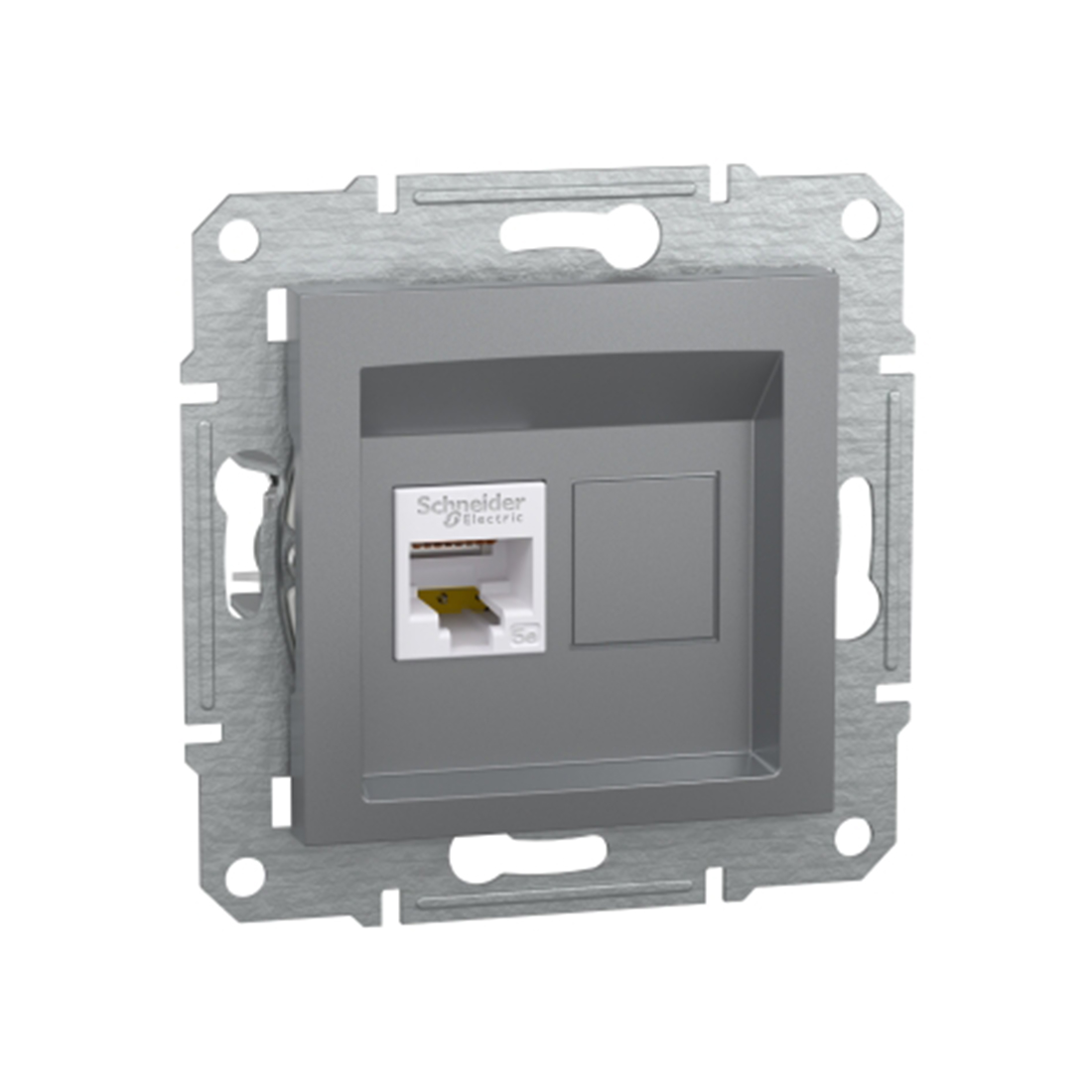 Schneider Electric Розетка компьютерная SE EPH4300162 Asfora RJ45 кат.5e механизм сталь