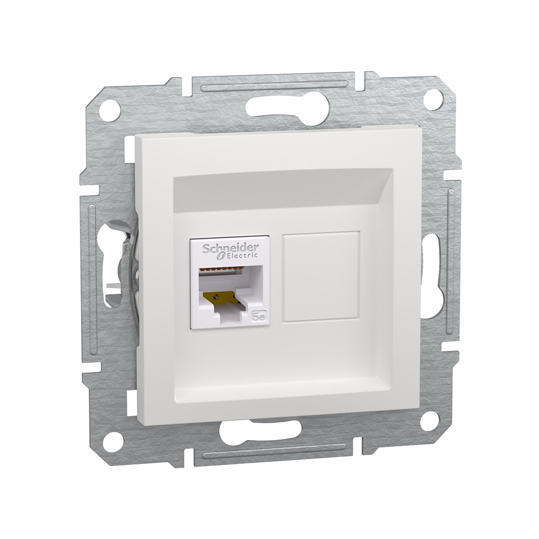 Schneider Electric Розетка компьютерная SE EPH4370121 Asfora RJ45 кат. 5е механизм белый