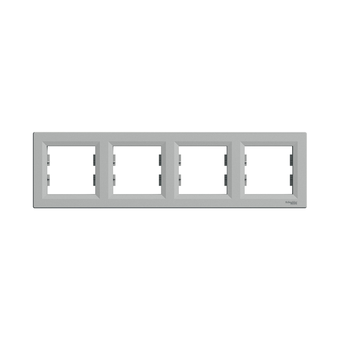 Schneider Electric Рамка горизонтальная SE EPH5800461 Asfora 4 постовая алюминий