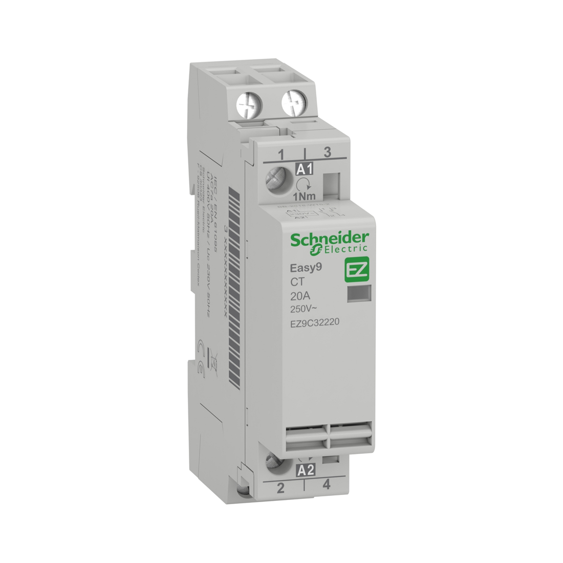 Schneider Electric Контактор модульный SE EZ9C32220 20A 2НО 230/250В АС 50ГЦ