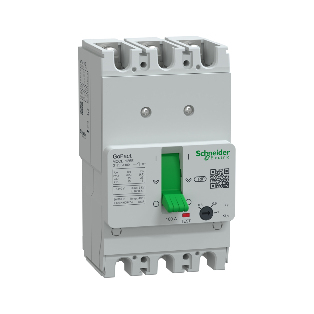 Schneider Electric Автоматический выключатель SE G12E3A100 GoPacT 3P 100A 15kA