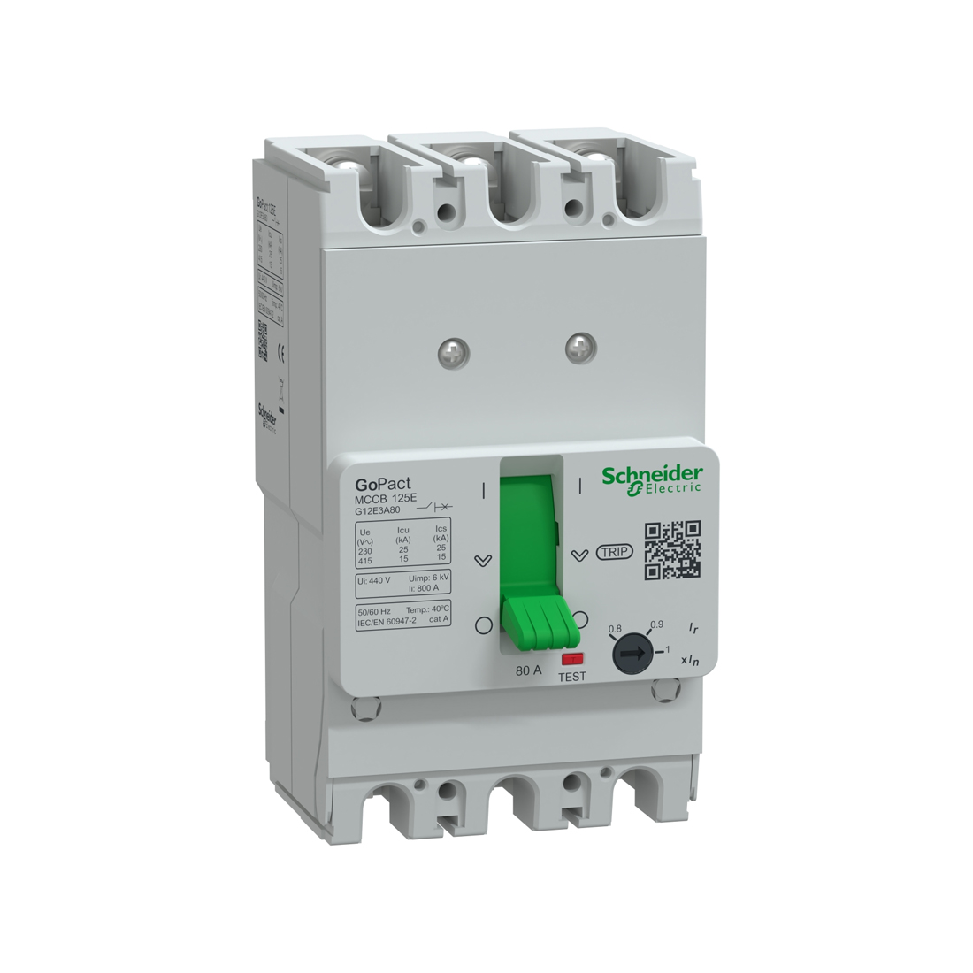 Schneider Electric Автоматический выключатель SE G12E3A80 GoPacT 3P 80A 15kA