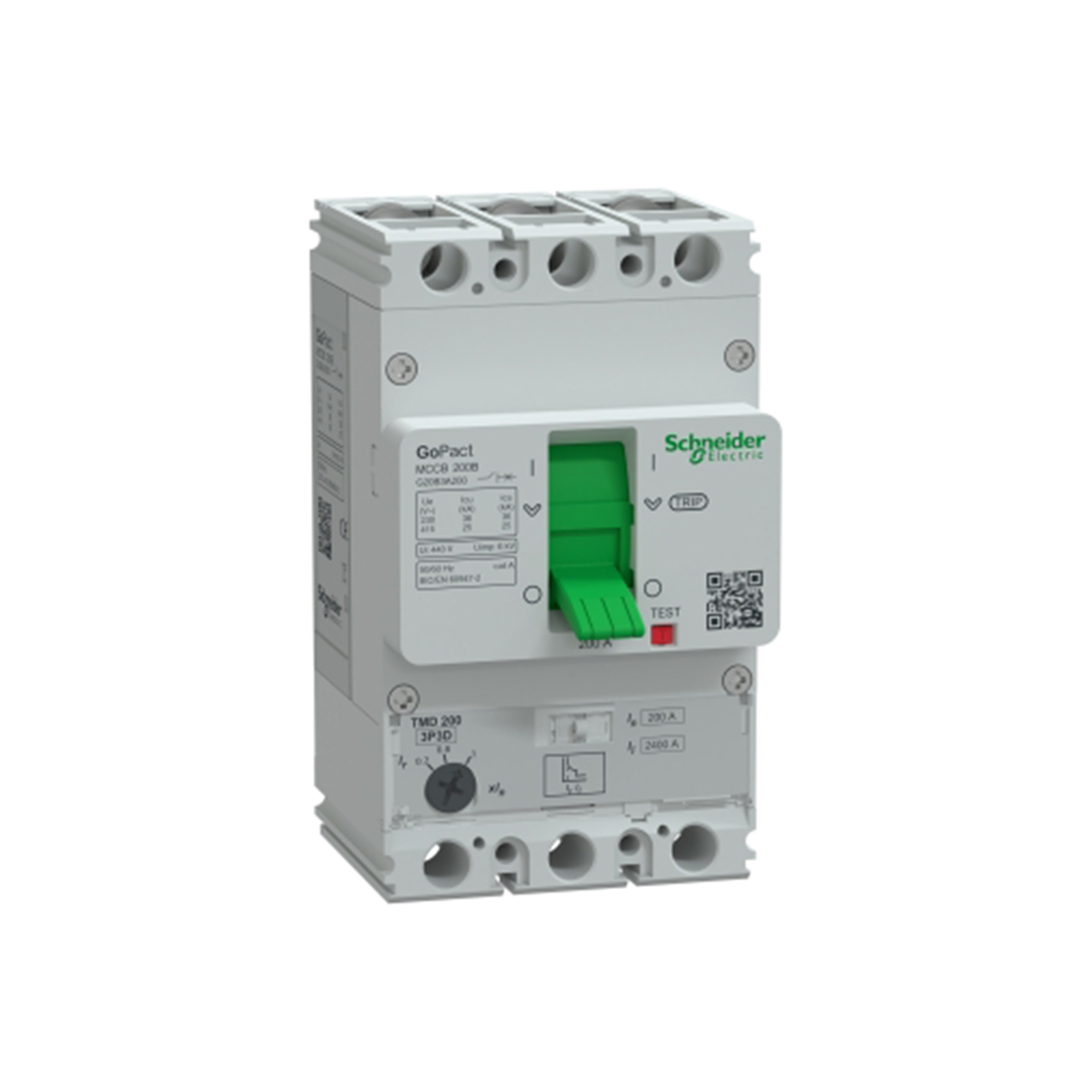Schneider Electric Автоматический выключатель SE G20B3A200 GoPacT 3P 200A 25кА