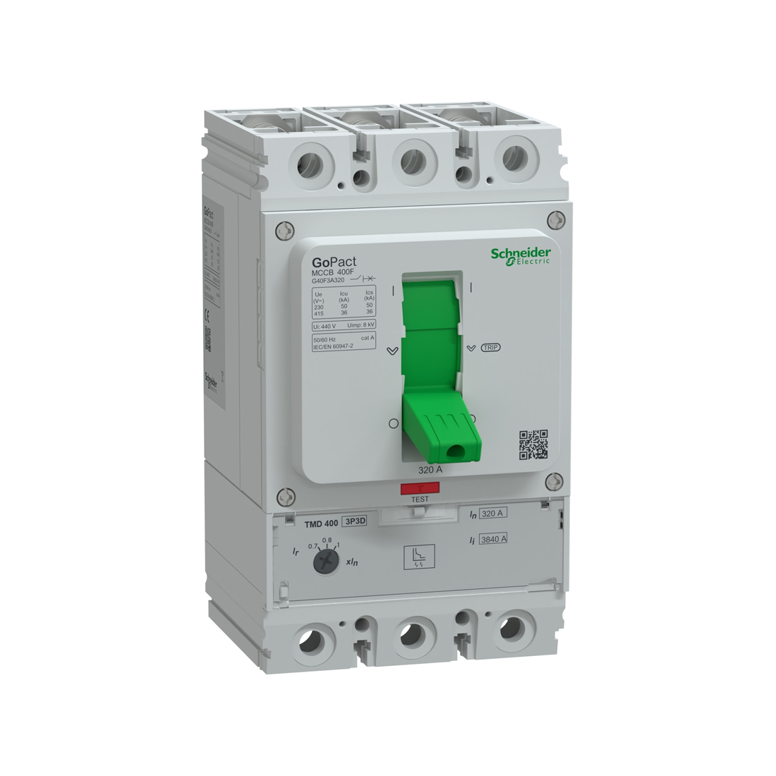 Schneider Electric Автоматический выключатель SE G40F3A320 GoPacT 3P 320A 36кА