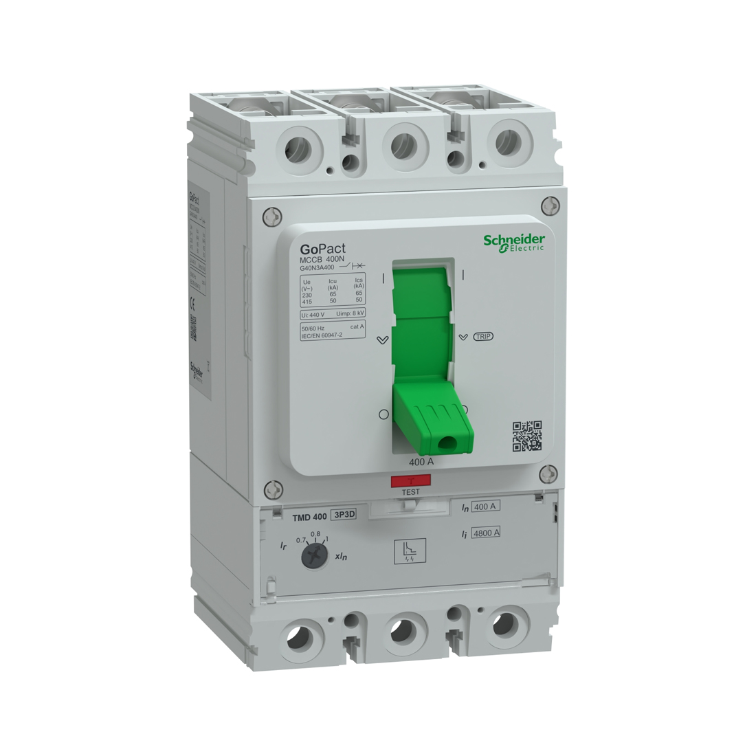 Schneider Electric Автоматический выключатель SE G40N3A400 GoPacT 3P 400A 50кА