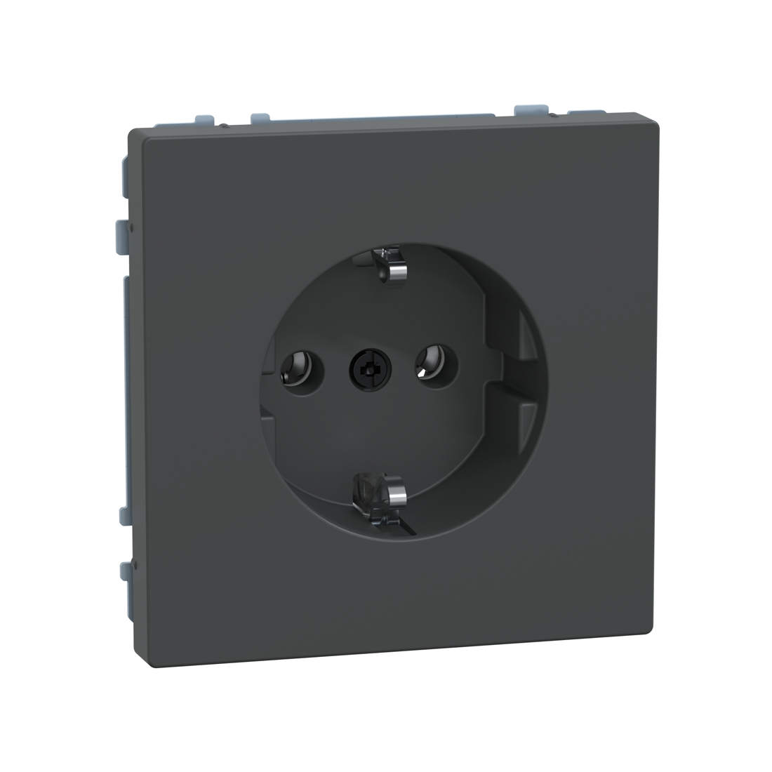 Schneider Electric Розетка мех-м MERTEN MTN2301-6034 D-Life шторки винт.зажим антрацит