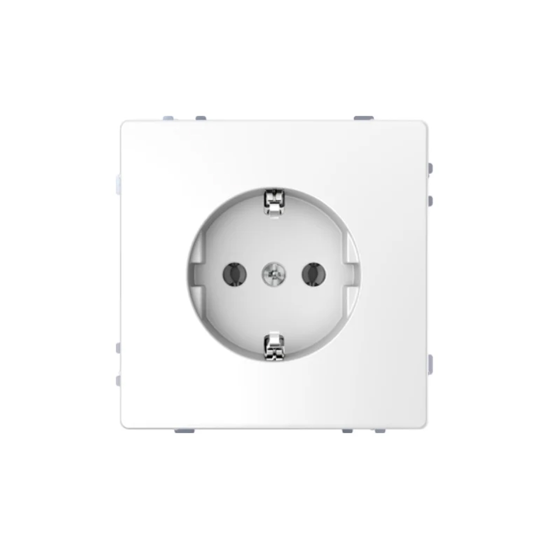 Schneider Electric Розетка мех-м MERTEN MTN2301-6035 с ЗК винт.зажим белый лотос