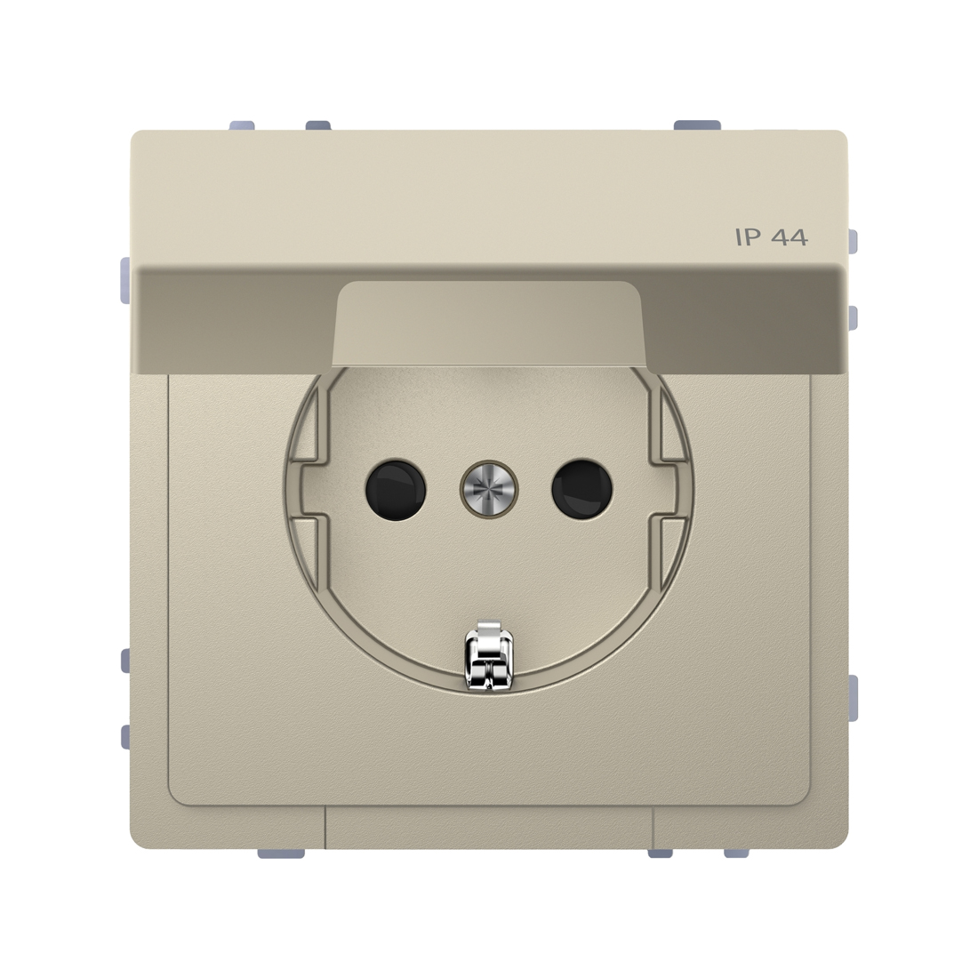Schneider Electric Розетка мех-м MERTEN MTN2314-6033 D-Life 16А с крышкой IP44 сахара