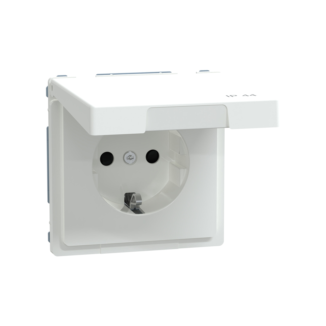 Schneider Electric Розетка MERTEN MTN2314-6035 D-Life 16А с з/к с крышкой IP44 белый лотос