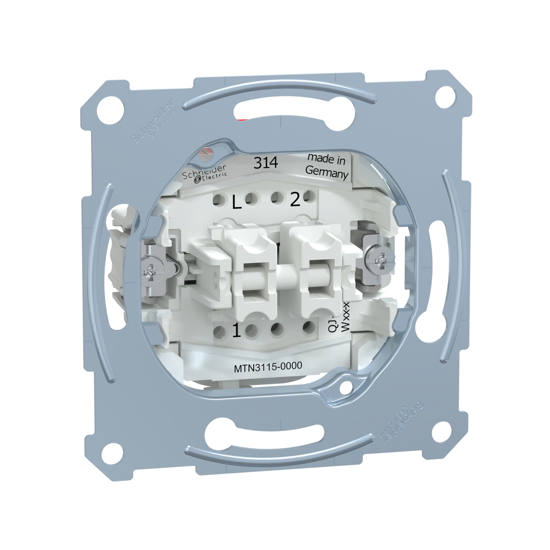 Schneider Electric Переключатель мех-м MERTEN MTN3115-0000 D-Life 2 клавишный
