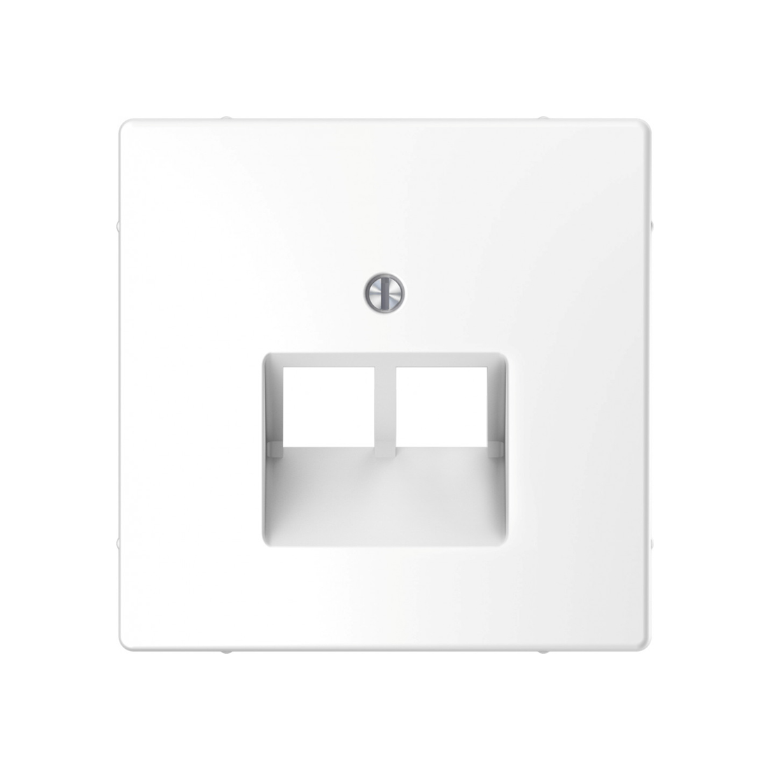 Schneider Electric Центральная накладка MERTEN MTN4522-6035 D-Life для розетки 2-ой RJ45 белый лотос