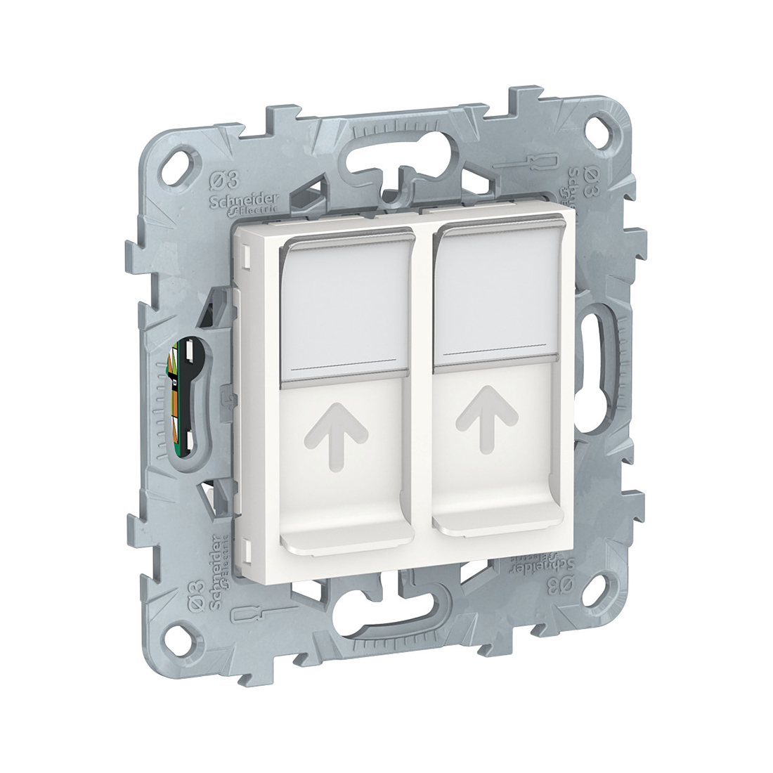 Schneider Electric Розетка RJ45 SE NU542018 Unica New двойная категория 5е UTP белый