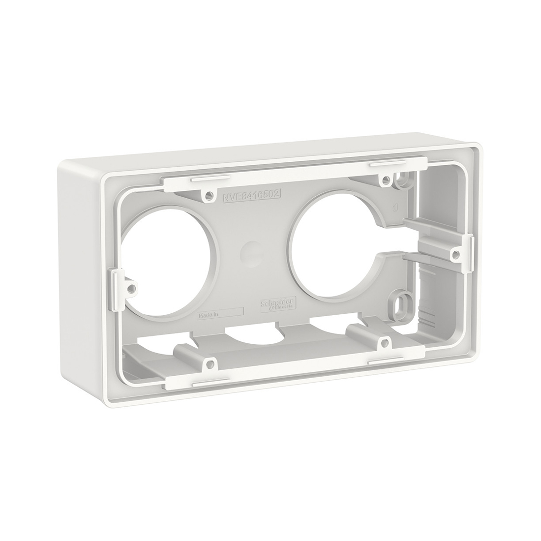 Schneider Electric Коробка SE NU800418 Unica New для открытой установки двухпостовая белый