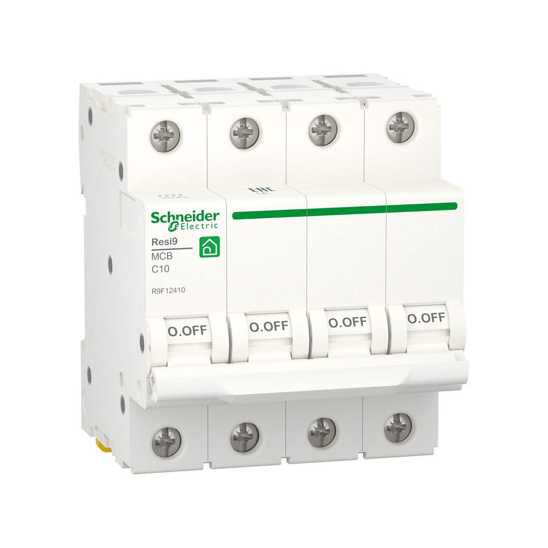 Schneider Electric Автоматический выключатель SE R9F12410 (АВ) 4P С 10А 6 kA