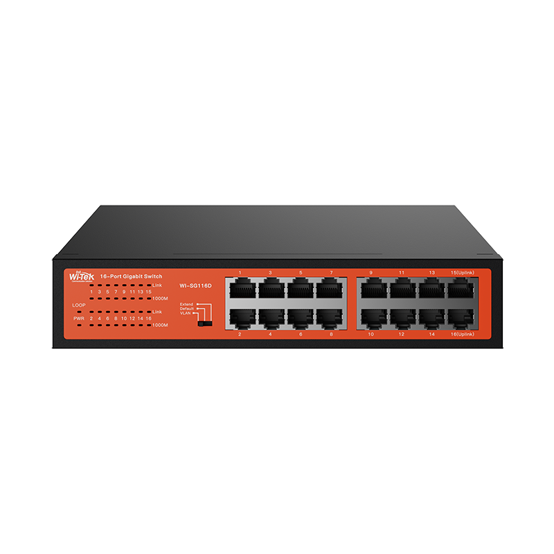 Wi-Tek 16 портовый неуправляемый коммутатор
