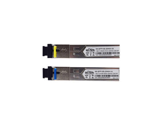 Wi-Tek Комплект одноволоконных SFP модулей